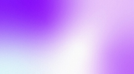 Abstract purple gradient on white background with empty space and grain texture for design illustration