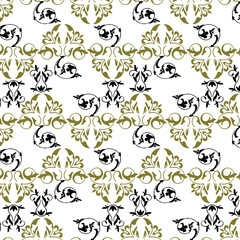 Illustration pattern ethnic design with colors and background fo