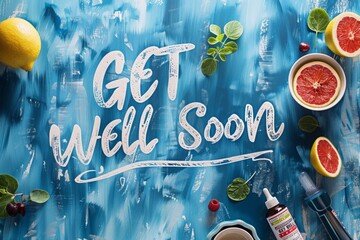 Get well soon greeting card