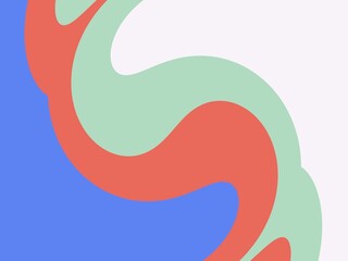 Colorful abstract background with blue, red, and green swirls