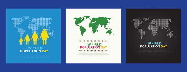 World Population Day 11th july ,post, banner, Design social media template design