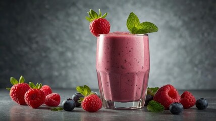 Strawberry and berry smoothie