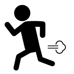 走る人のピクトグラム