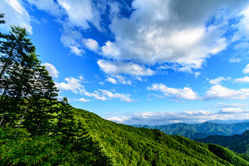 御荷鉾スーパー林道展望台から見る景色／群馬県
