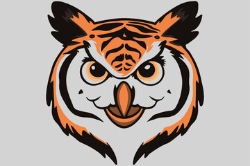 owl head emoji sticker  white background