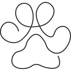 Monoline Cat Paw