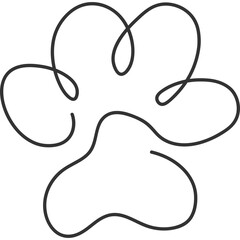Monoline Cat Paw