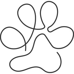 Monoline Cat Paw
