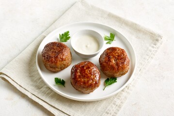 Minced pork and beef cutlets