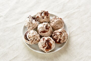 Chocolate meringue cookies