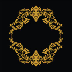 Vector frame ornament vintage classic element decoration