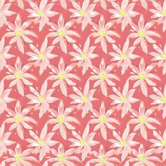 Folklore Inspired Blue and White Floral and Diamond Design