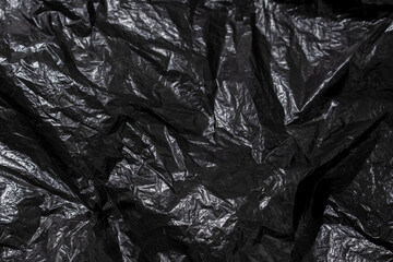Black plastic bag texture and background