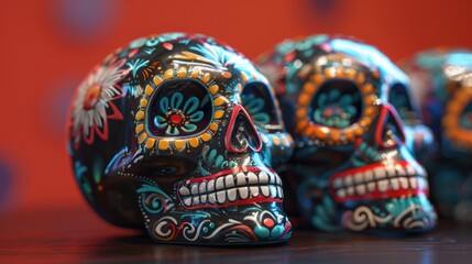 Sugar Skulls on Table