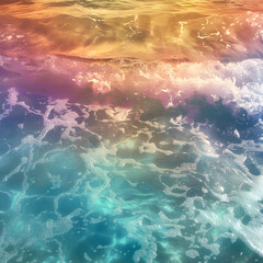 Colorful Translucent Ocean Water 