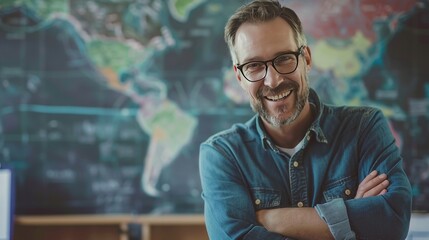 High School Teacher: Teaching specialized subjects to teenagers. copy space