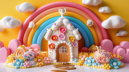 Fototapeta premium Gingerbread House Dreamland