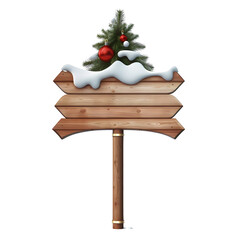 wooden sign with christmas tree