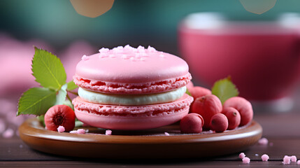 macaroon dessert food photography background poster 