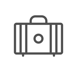 Airport icon outline and linear vector.	
