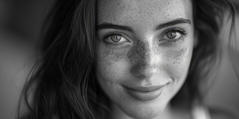 Fototapeta premium Woman with freckles