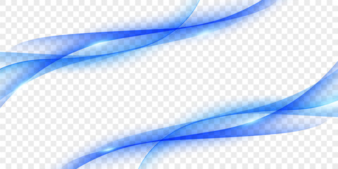 Modern blue wave background design, vector illustration