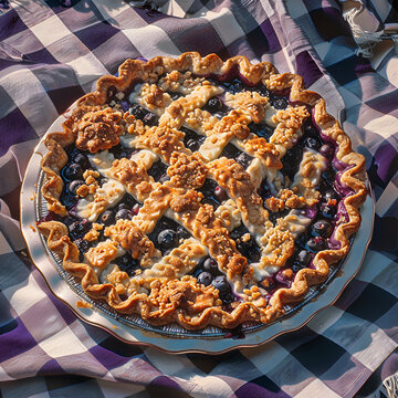 homemade berry pie