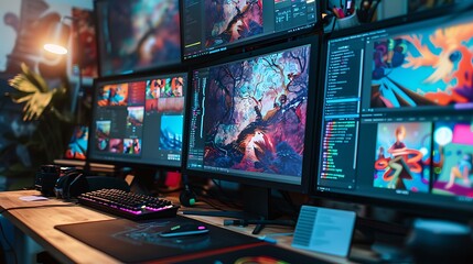 Multiple Monitors Setup for Graphic Design