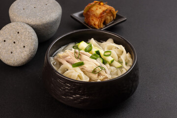 Kalguksu or Dak Kalguksu is Korean Hot Noodle Soup That's Made With Knife Cut Noodles. 