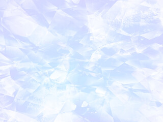 Fototapeta premium Light Blue Cracked Glass Abstract Background（ひび割れたガラスのような質感の透明感のある明るく淡い青色の背景）