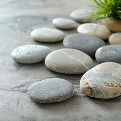 Fototapeta premium Stack of Rocks Balanced on Top of Each Others. generated by AI