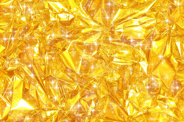 Glamorous glittering gold texture background（ギラギラしたゴールド色の豪華な背景）