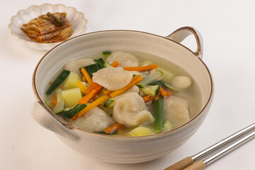 Sujebi is Korean Hand Pulled Noodle Soup.