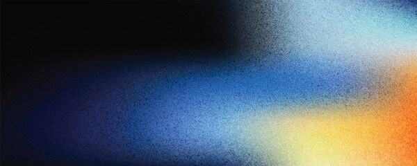 Vintage grainy texture with warm to cool gradient