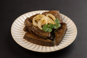 Classic Beef Liver with Sauteed Onions.