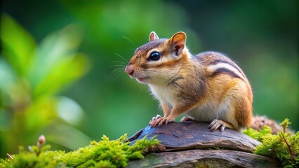 Playful chipmunk in natural habitat, chipmunk, small animal, wildlife, cute, furry, rodent, mammal, outdoor, nature