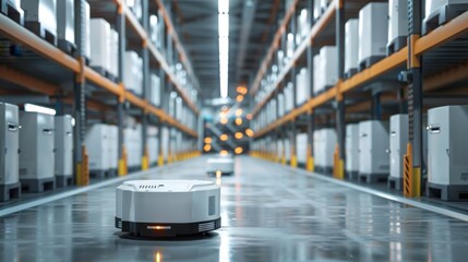 A hydrogen-powered automated warehouse with advanced robotics and zero-emission operations