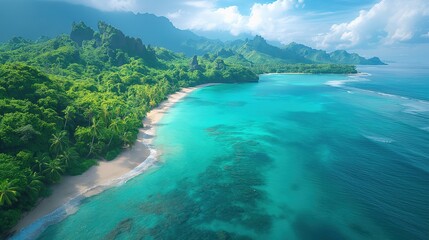 Coastal Paradise with Turquoise Waters