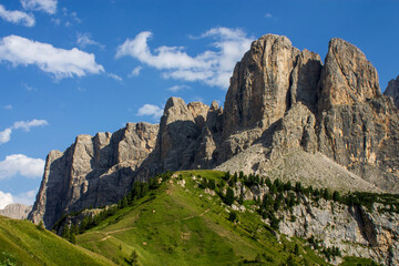 Alpine landscape in Val Gardena