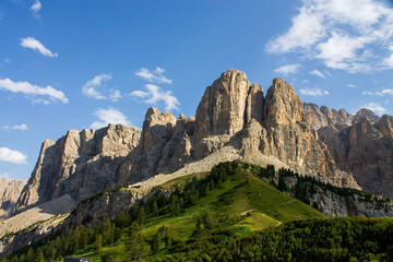Alpine landscape in Val Gardena
