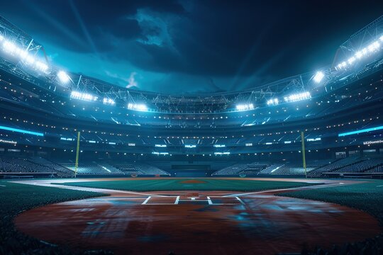a baseball stadium, ultra realistic 