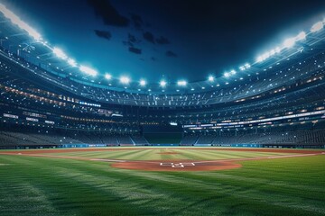 a baseball stadium, ultra realistic 