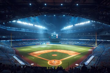 a baseball stadium, ultra realistic 