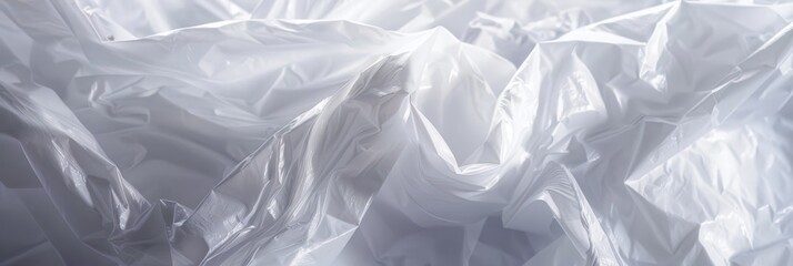 a close up of a white plastic bag