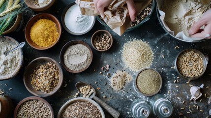 Fototapeta premium Rediscovering lost culinary traditions, reviving ancient grains and forgotten recipes.