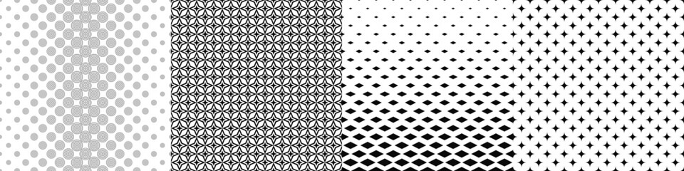 Black and white pattern collection