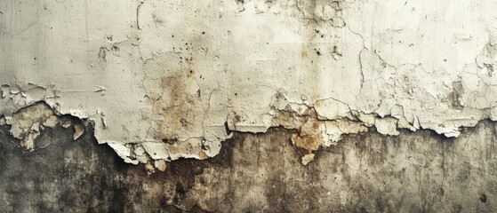 Obraz premium Vintage weathered and bark texture on a wall, with concrete and grunge elements. abstract beautiful textures grunge vintage wall