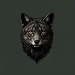 black and white wolf