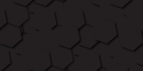 Dark Black Background with Polygon design....
