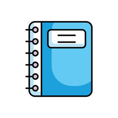 Fototapeta premium Diary icon design with white background stock illustration